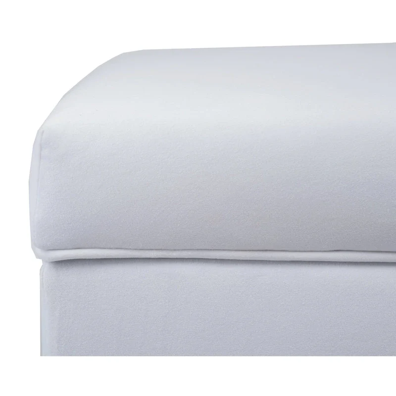 Mid Century Modern Tufted Upholstered Living Room Bench