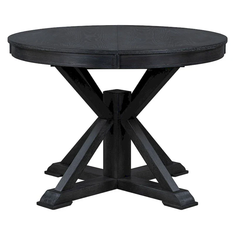 5-Piece Dining Set with Extandable Round Table