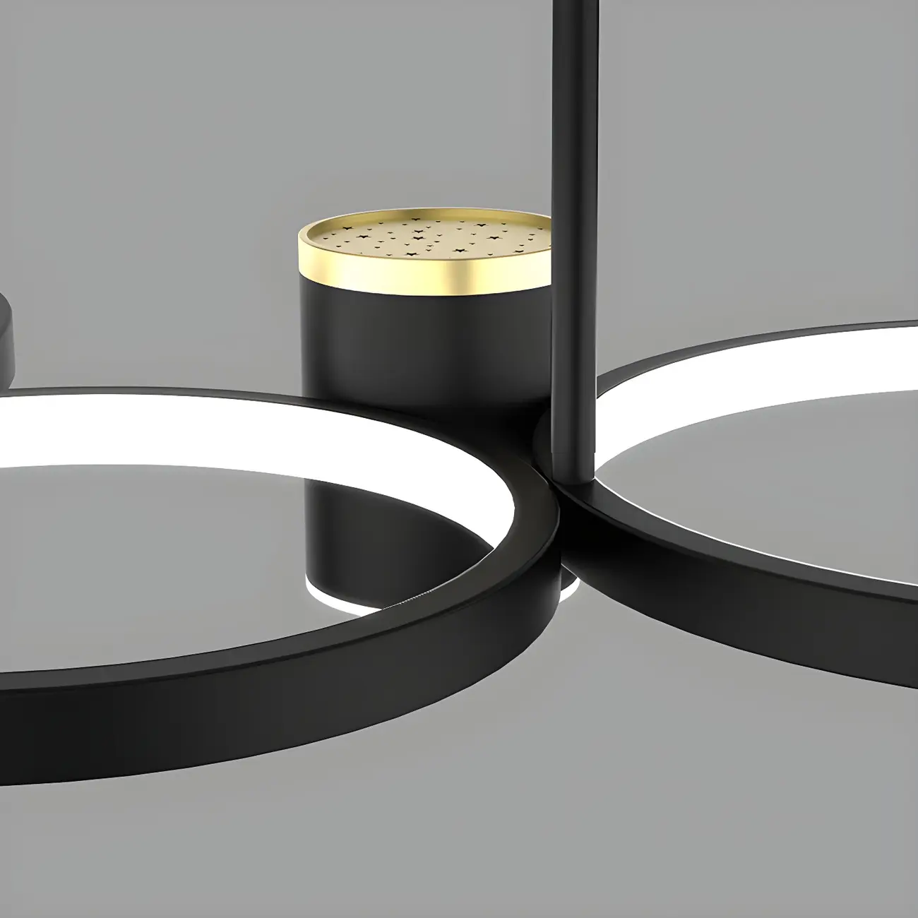 Modern Black Ring Dimming Pendant Light