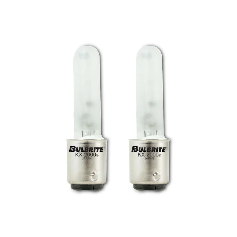 Bulbrite Pack of (2) Dimmable T3 Double-Contact Bayonet (BA15D) Krypton Bulb