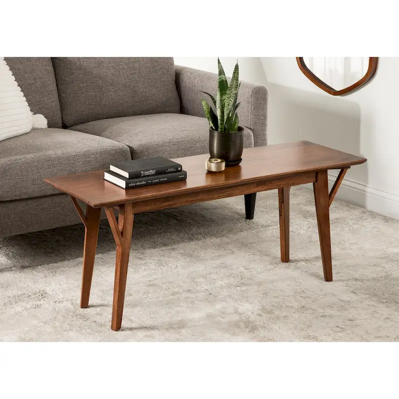 Kate and Laurel McCutcheon Wood Bench