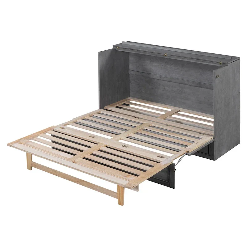 Queen Murphy Bed with Large Drawers