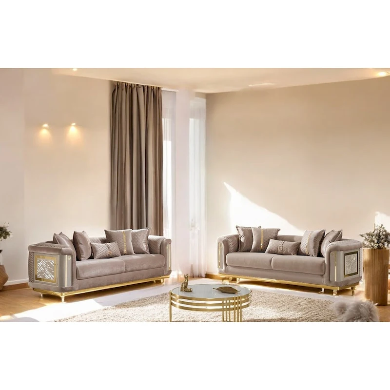 Luresta 2 Pieces Living Room Sets 1 Sofa 1 Love seat