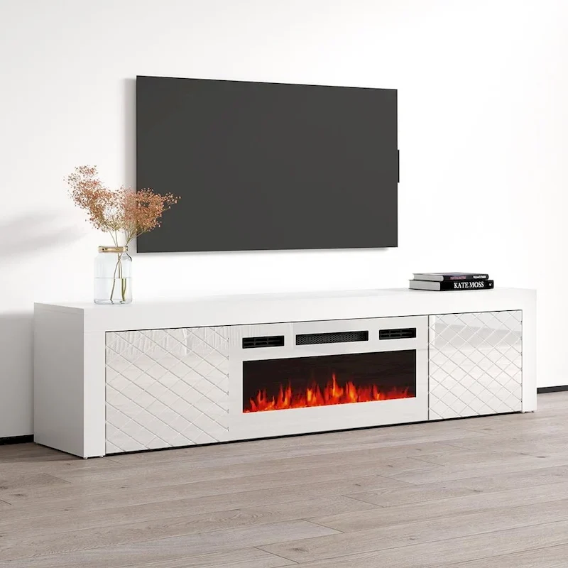 Dia WH-EF Electric Fireplace 71 TV Stand