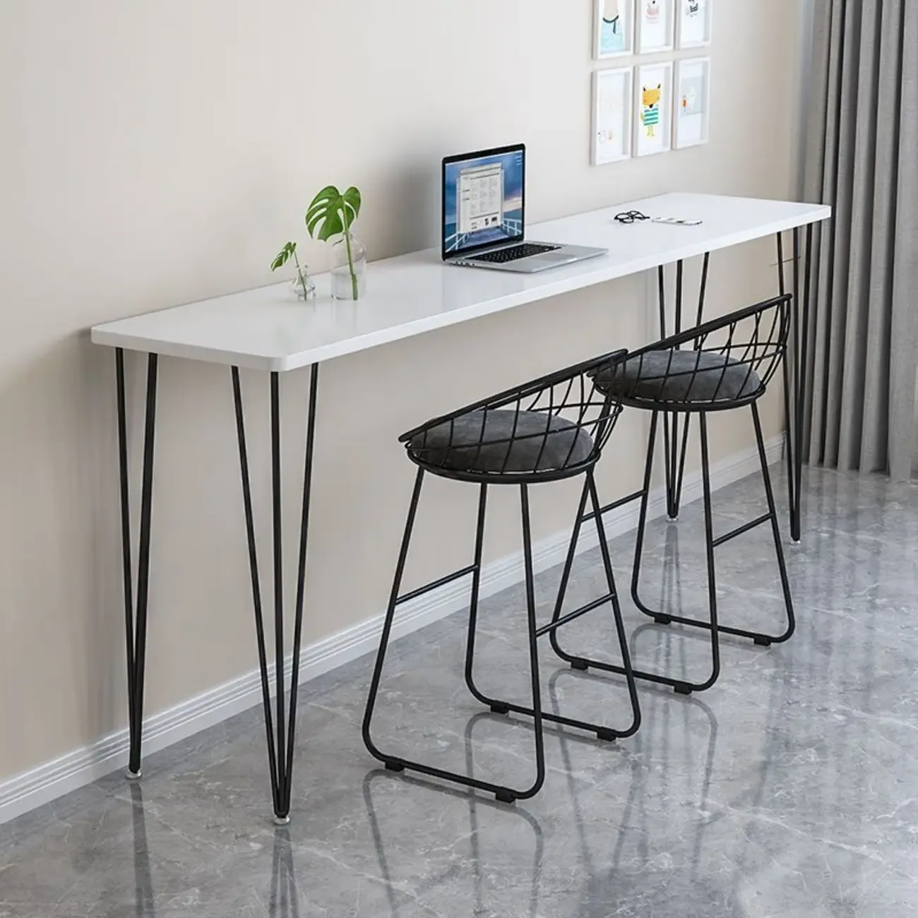 Modish Wooden Counter Height Bar Tables