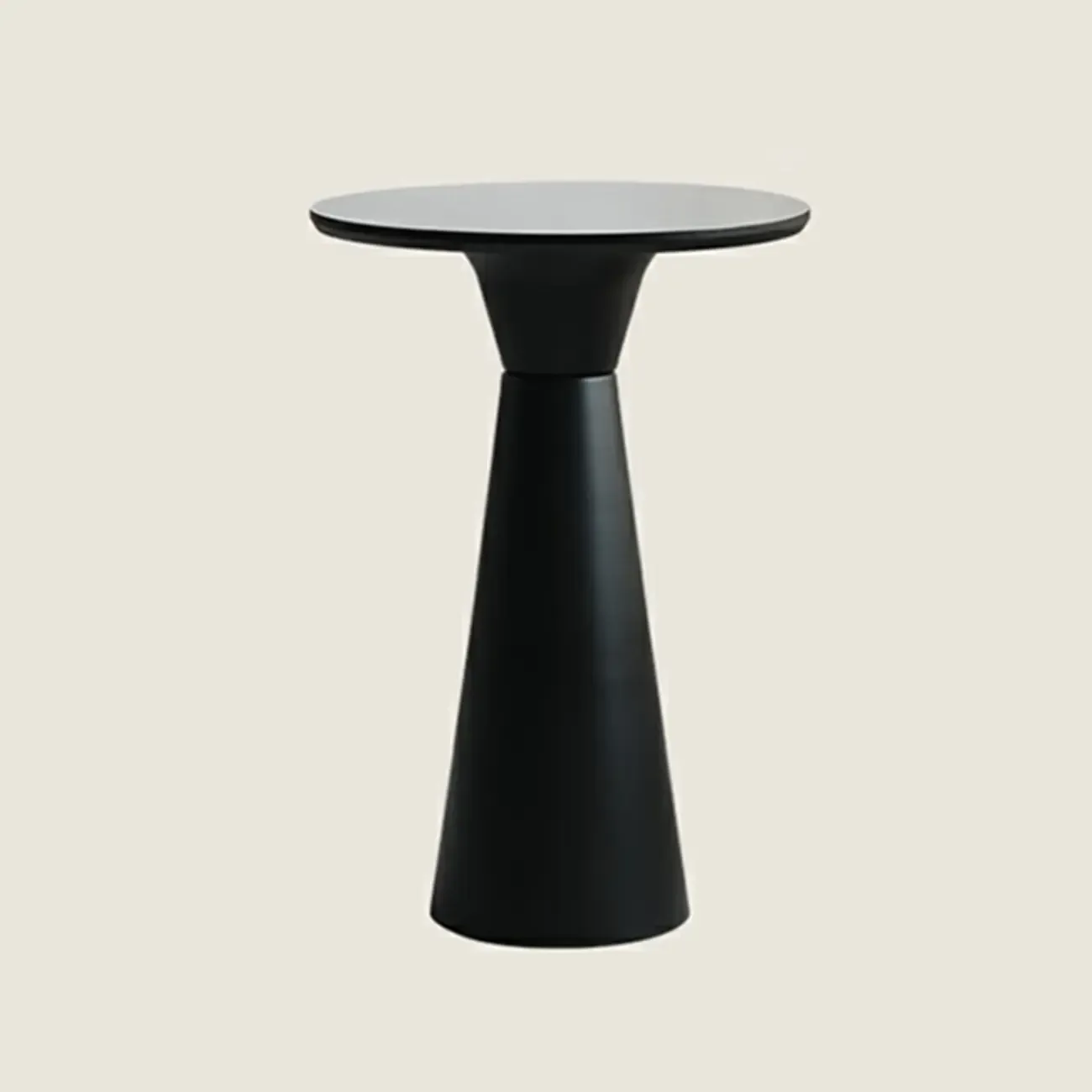 Elegant Pedestal Round White Marble Bar Table