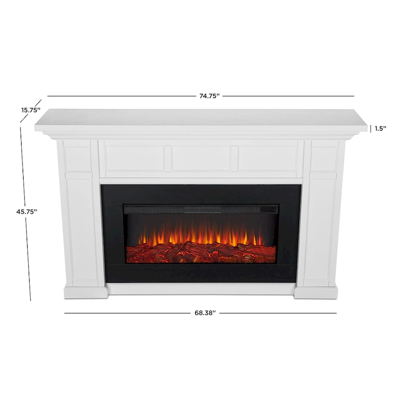 Alcott 75  Landscape Electric Fireplace by Real Flame