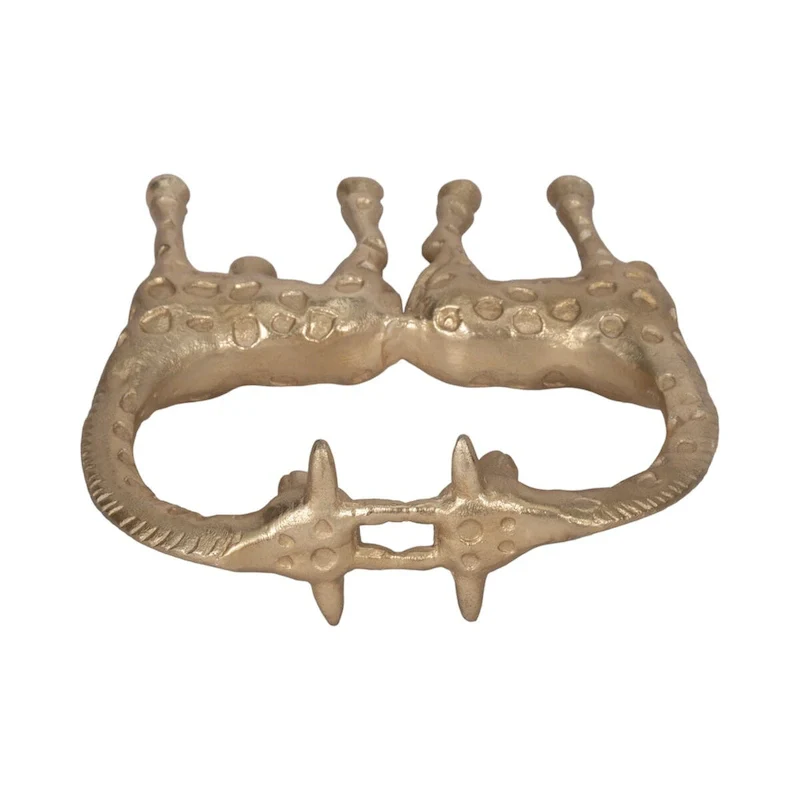 Sagebrook Home Metal 10 H Gold Couple Girraffe - 9  x 3  x 10
