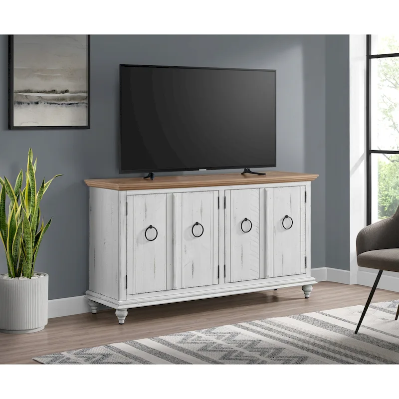 Garden District Solid Wood 65 TV Stand Console