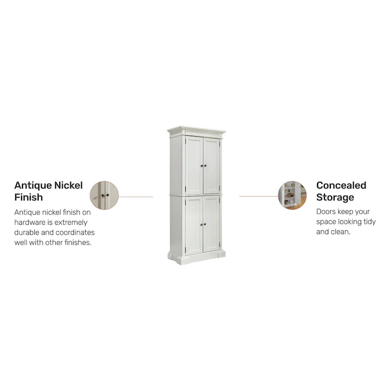 Americana Off-White Pantry, 72H