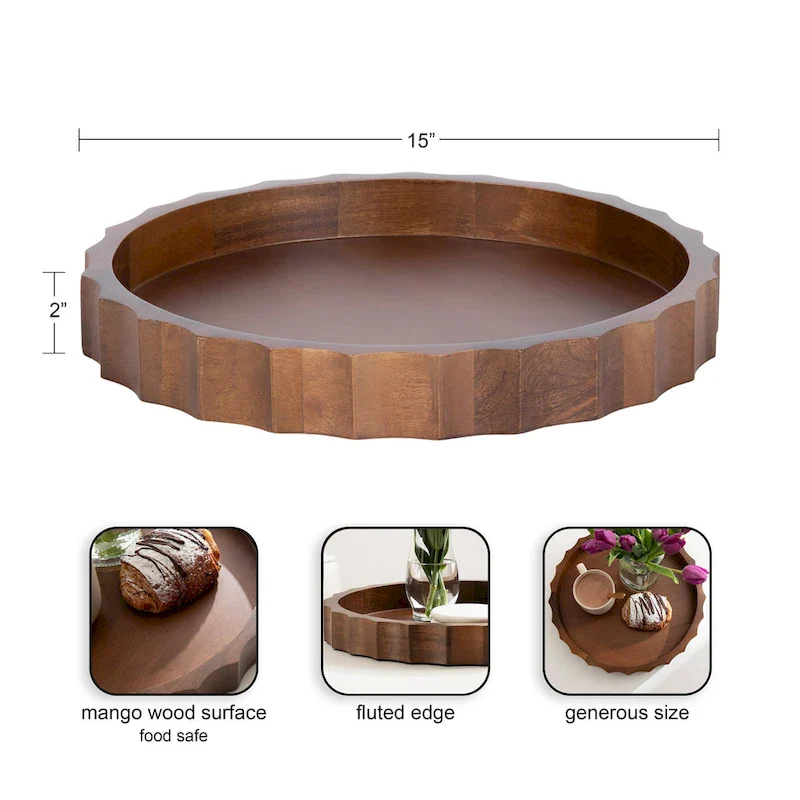 Kate and Laurel Lissi Round Tray