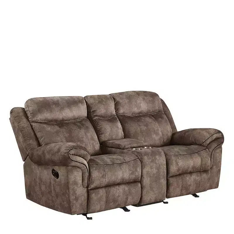 Acme Furniture Zubaida Sofa Two Tone Chocolate Velvet