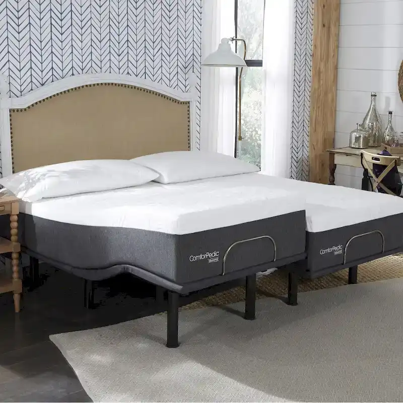ComforPedic from BeautyRest 12-inch NRGel Mattress and Adjustable Bed Set