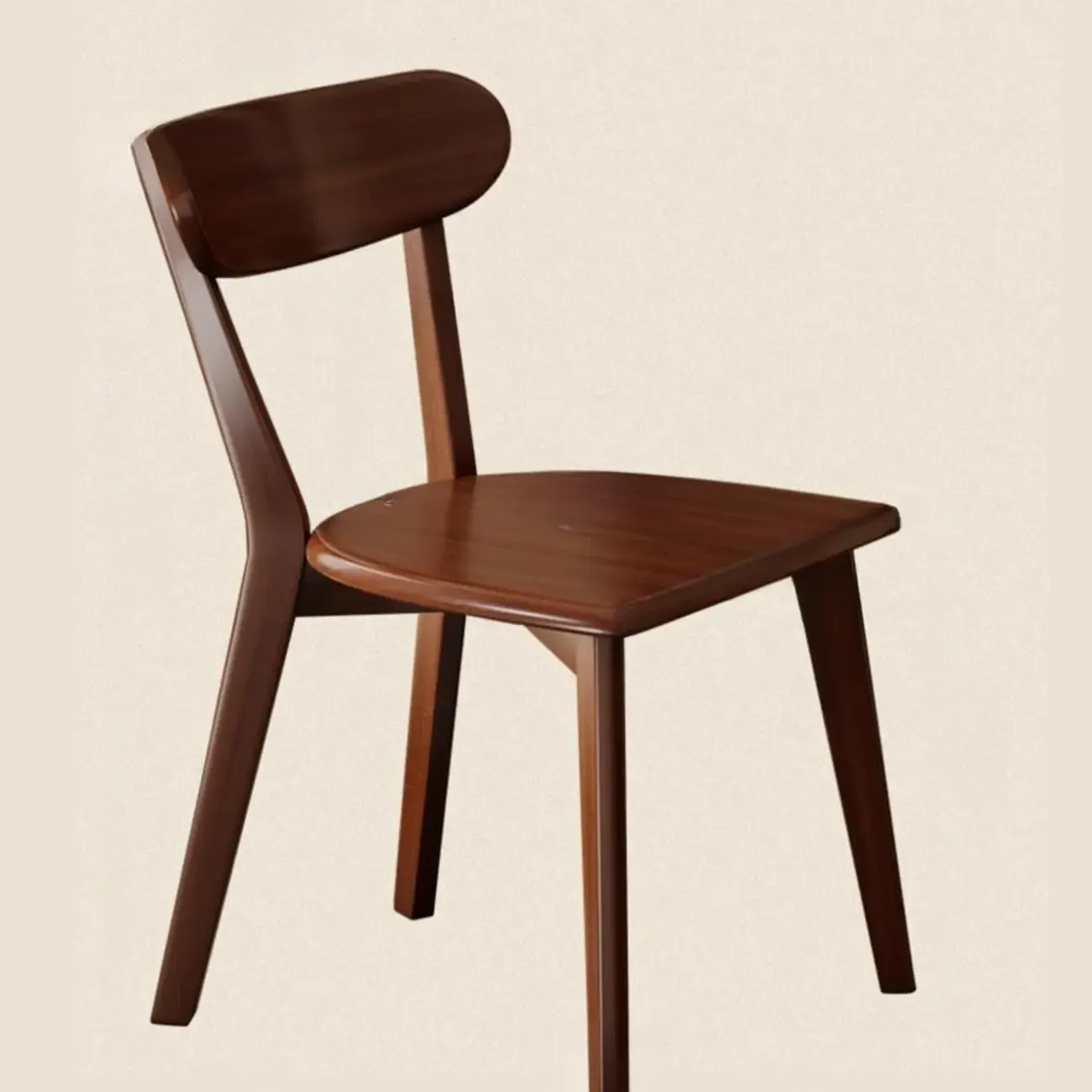 Modern Wood open Low Back Armless Dining Chair
