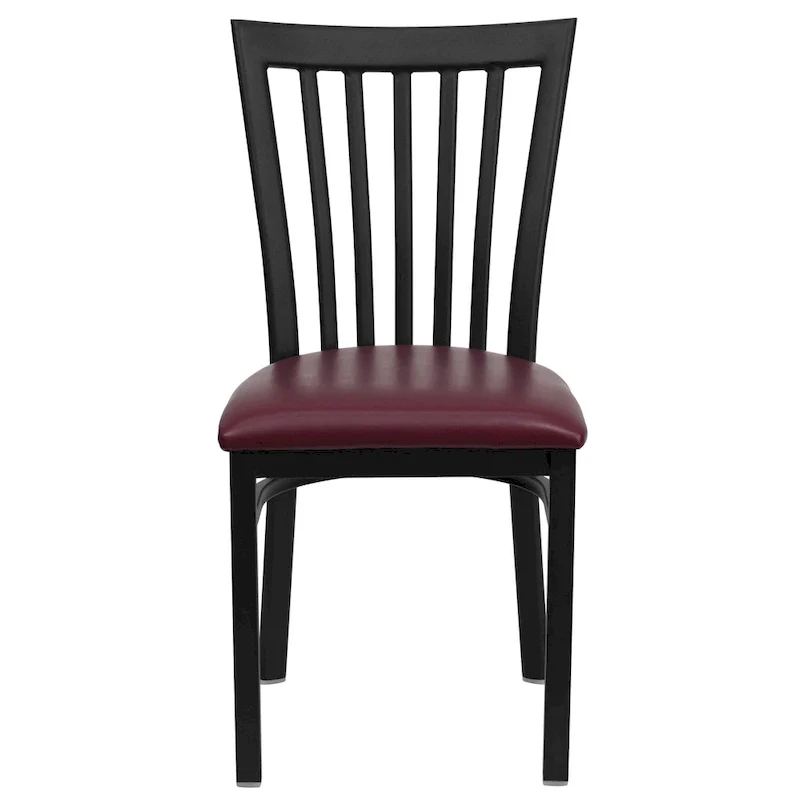 School House Back Metal Restaurant Chair - 17.25W x 18.75D x 34.75H - 17.25W x 18.75D x 34.75H