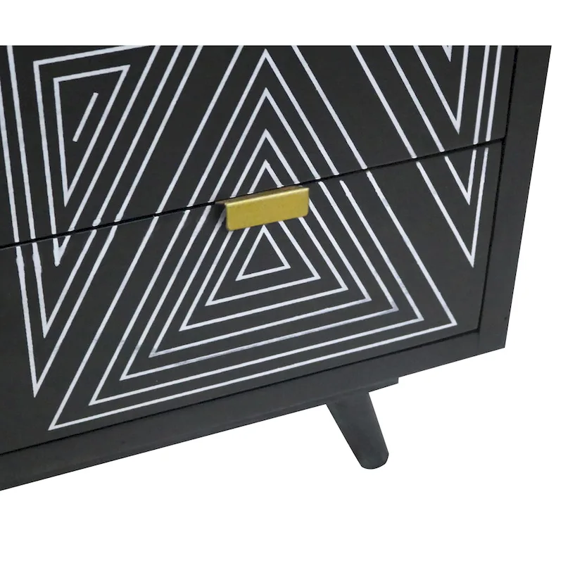 Bidi Mid-Century Modern 4-Drawer Mini Chest by Furniture of America