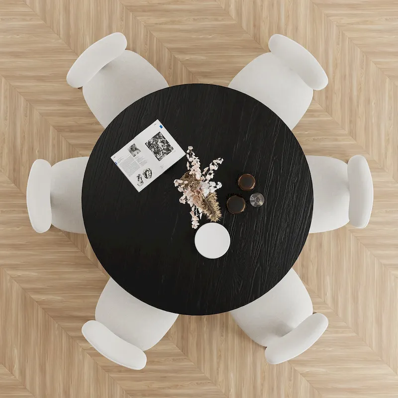 Lumioca Cinna Oak Wood Double Pedestal Dining Table