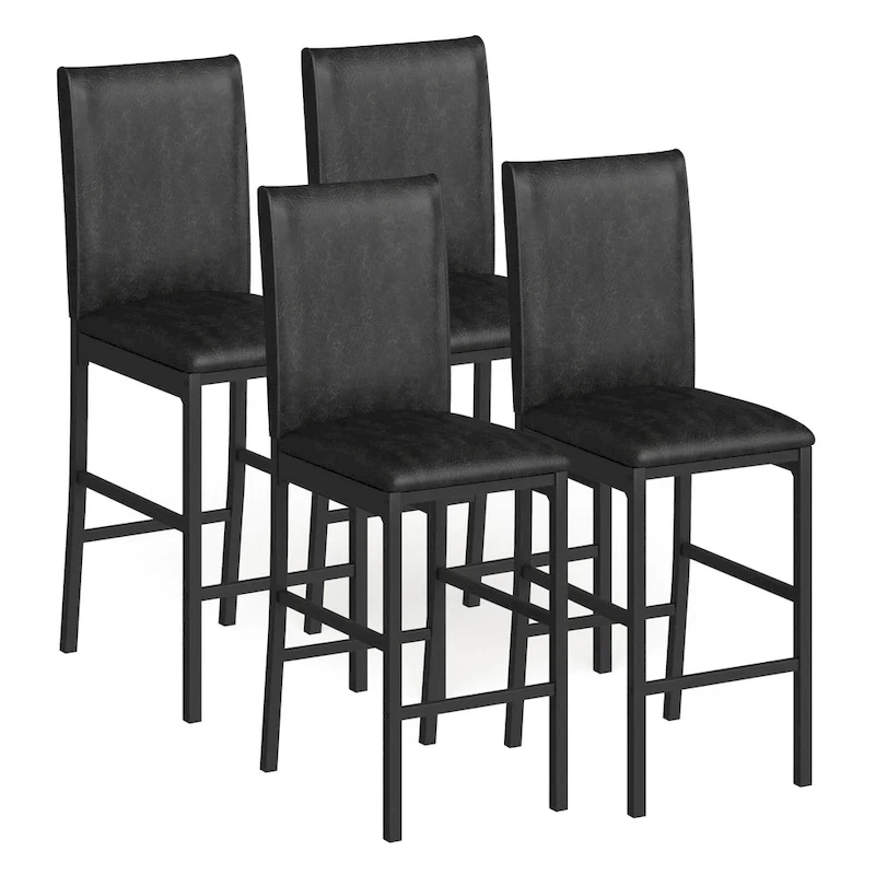 Darcy Metal Upholstered Counter Height Dining Chairs (Set of 4) by iNSPIRE Q Bold