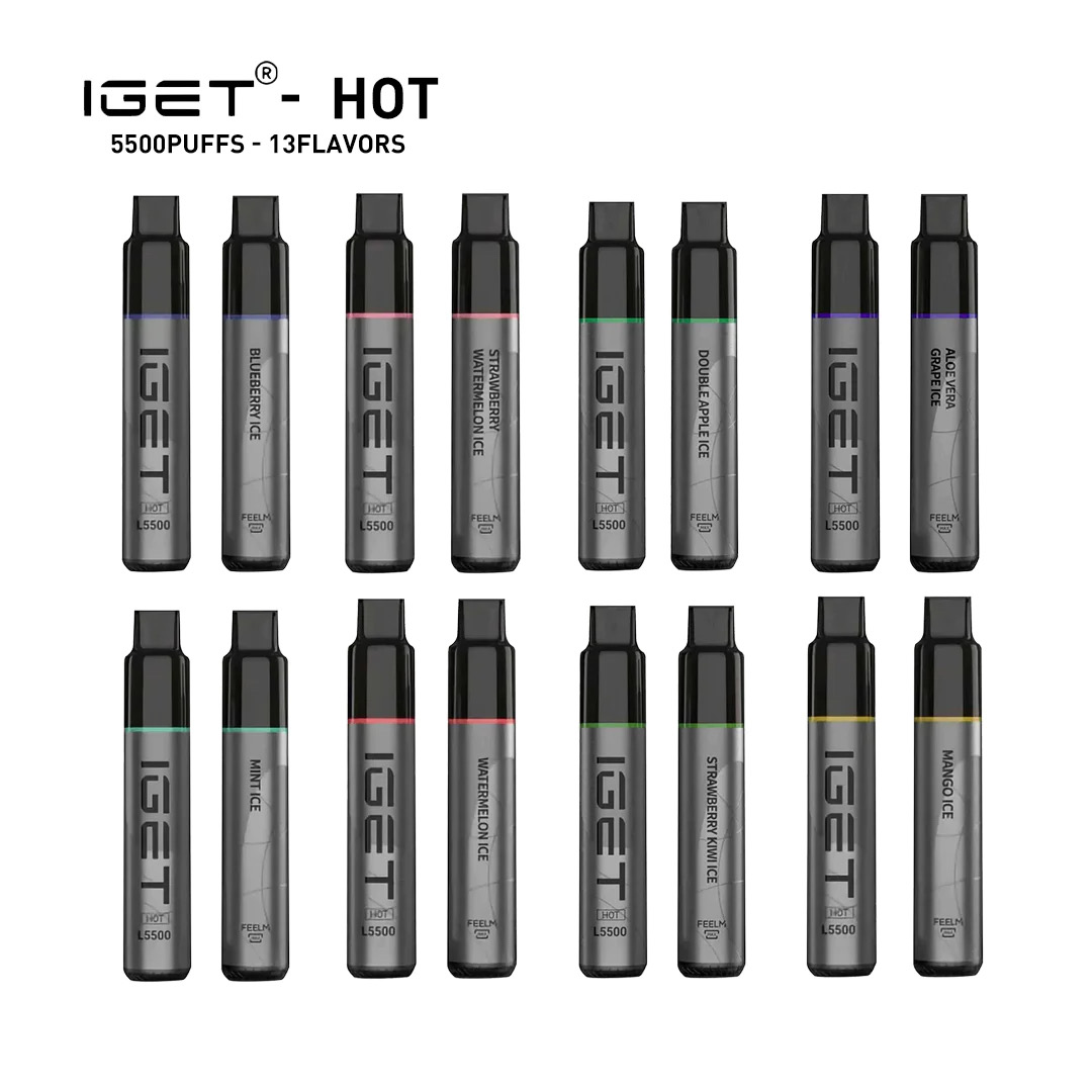 IGET HOT 5500 Puffs 31 Flavors