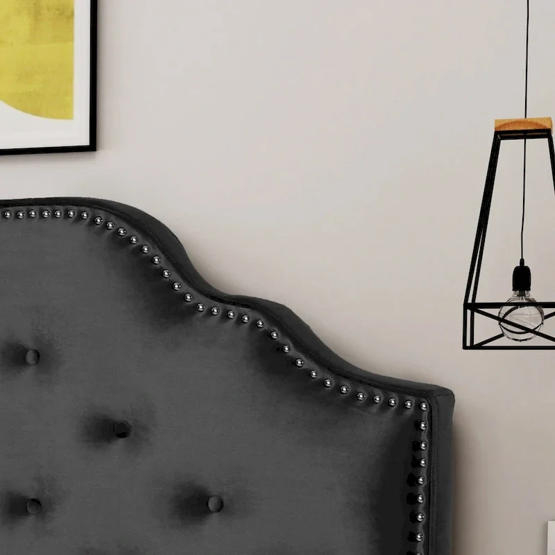 Silas Glam Velvet Full/Queen Headboard by