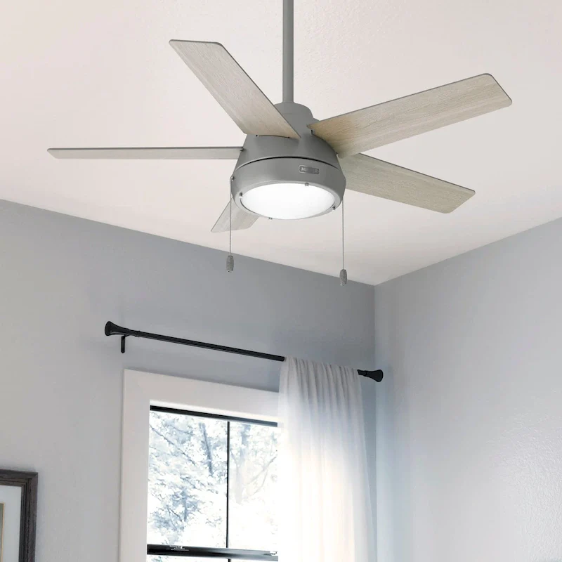 Hunter 44  Burroughs Ceiling Fan with LED Light, Pull Chain