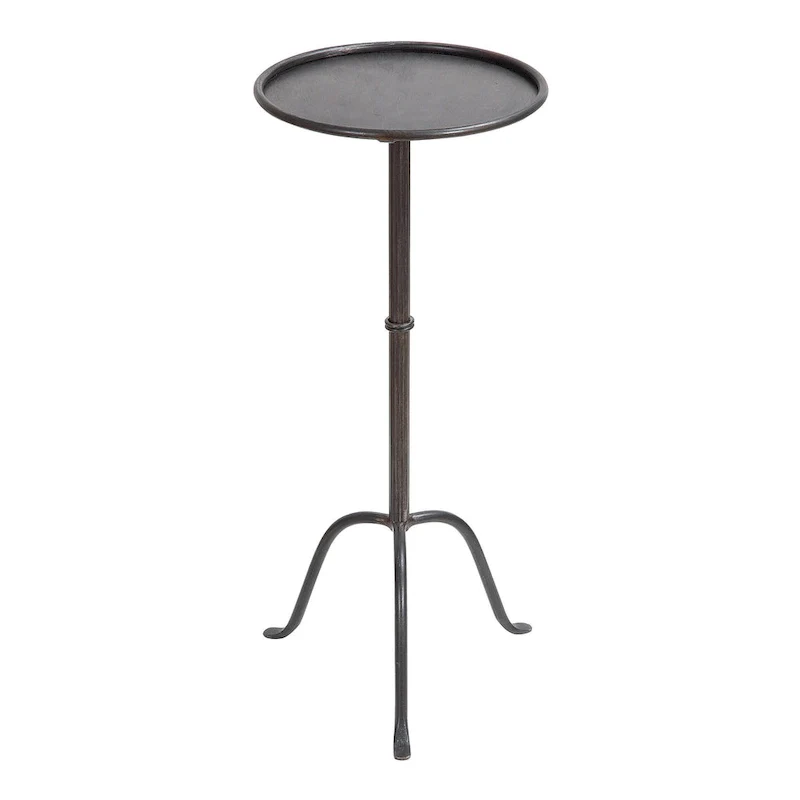 Round Metal Drink Table