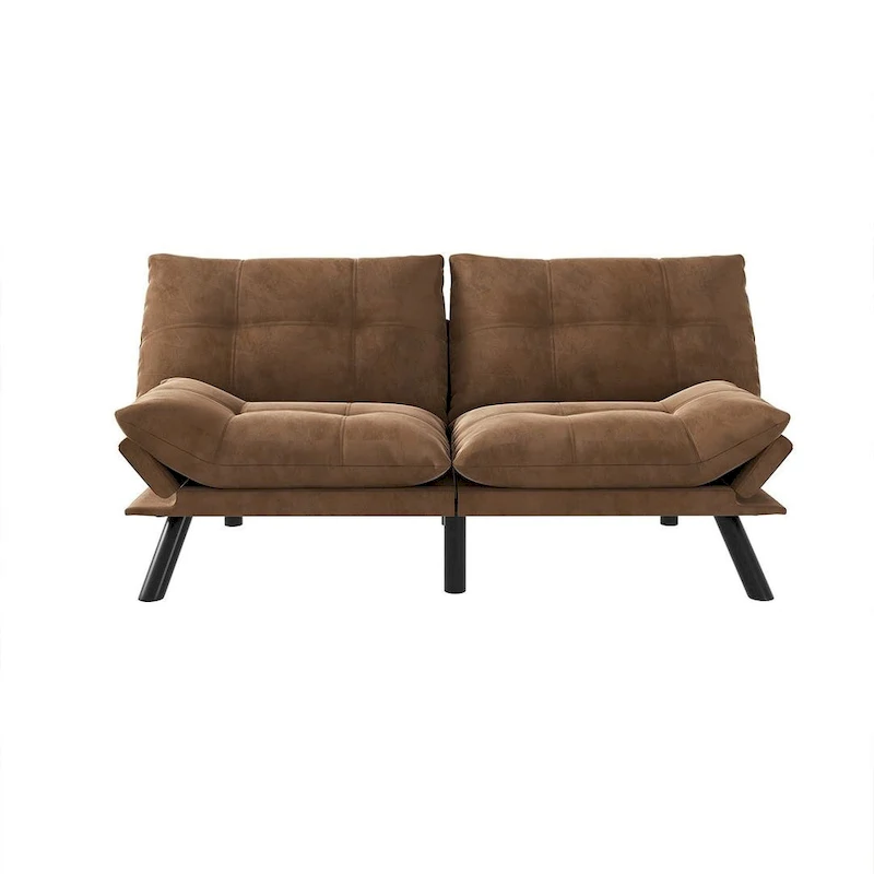 Modern Upholstered 2-Seater Sofa Bed with Adjustable Backrest and Armrests - 70:l