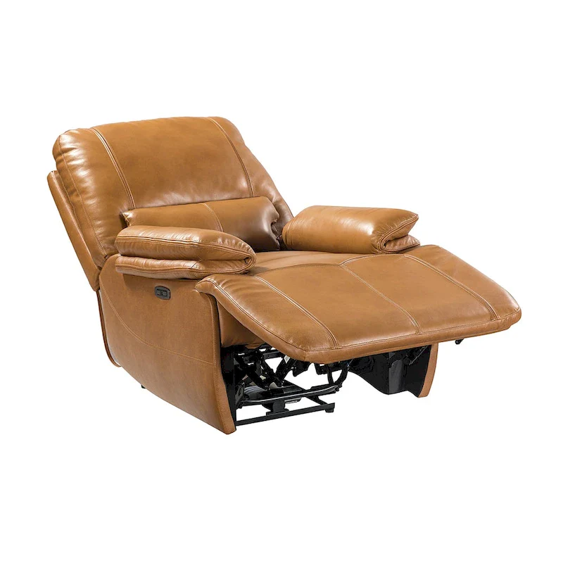 Mercedes Genuine Leather Power Recliner with Cushion Padded