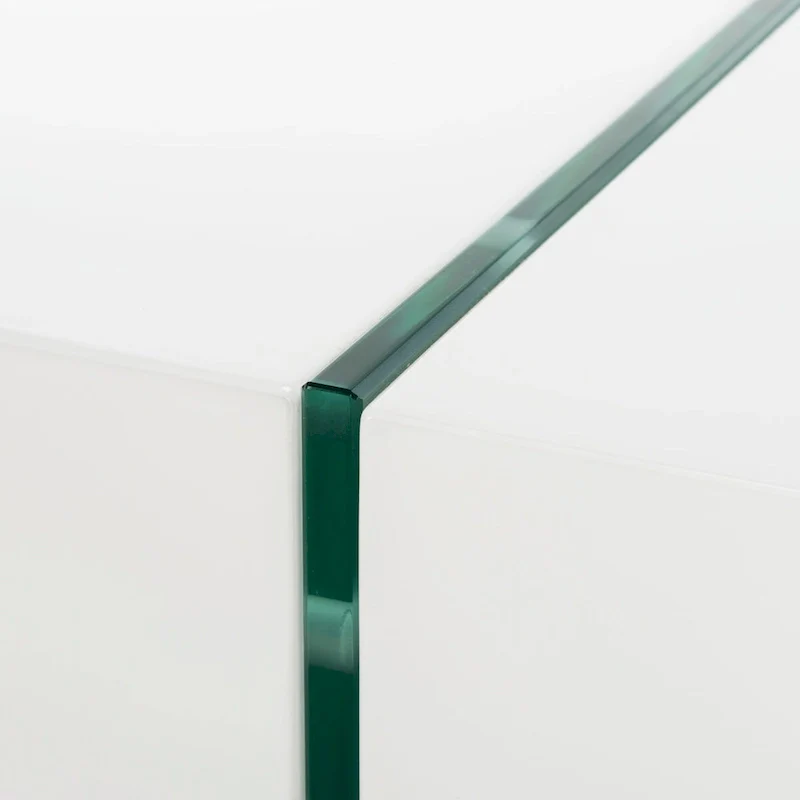 SAFAVIEH Pluma Glass Leg Rectangular Coffee Table - 43.3 W x 23.6 L x 15.7 H - 43Wx24Dx16H