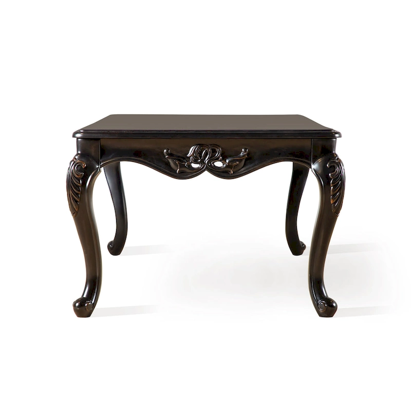 Furniture of America Clarissa Traditional Solid Wood Coffee Table with Carved Legs