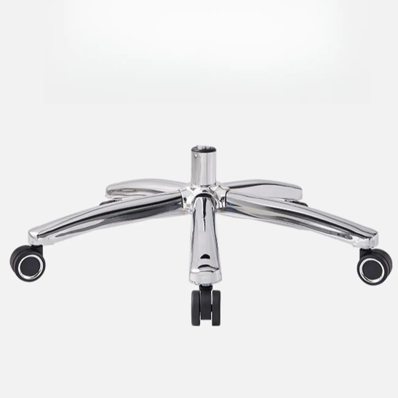 Beige Genuine Leather Swivel Ergonomic Chair with High-Back