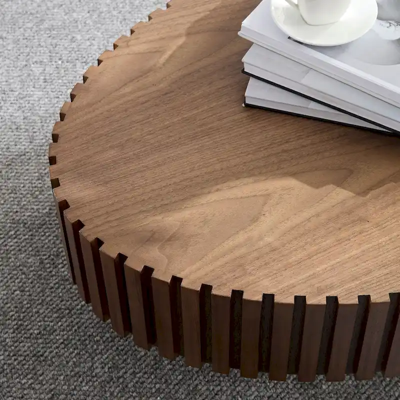 Modern Handcraft Drum Coffee Table
