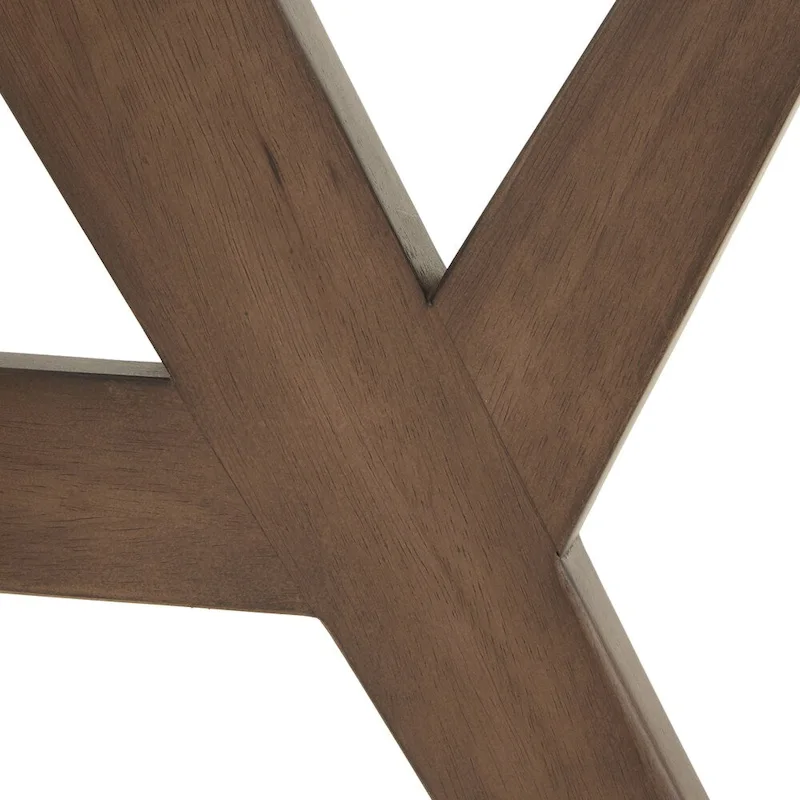 Sheeba Round Mid-Century Modern Walnut Base Dining Table by iNSPIRE Q Modern