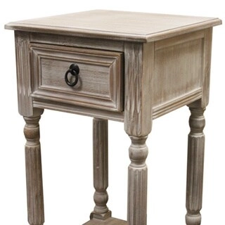 Modern Farmhouse Solid Wood Weathered Rustic Accent Table