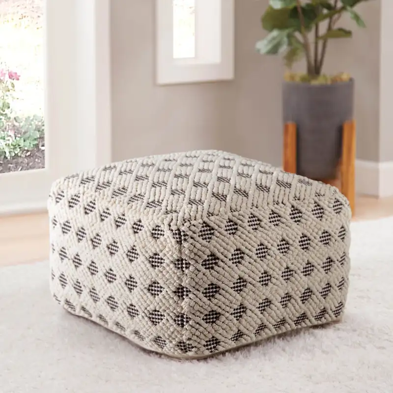 Steve Silver Kembel Pouf Ottoman