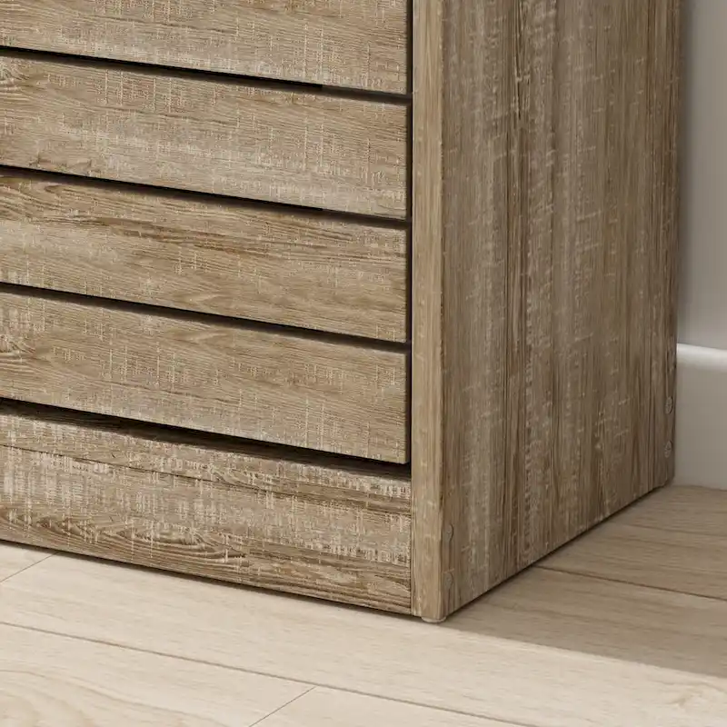 3-Flip-Drawer Shoe Cabinet with Top Platform for Entryway – Orange / Grey / Brown / White / Wood, for 1 Person / Household