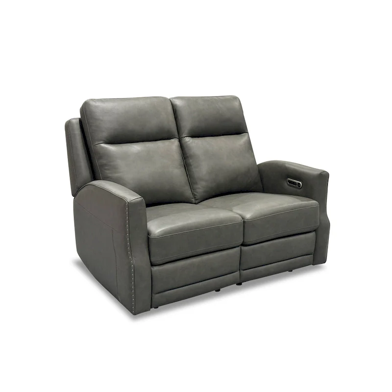 Maxwellton Cedar Power Reclining Loveseat with Power Headrests and Lumbar by Flexsteel - 56 x 42 x 39