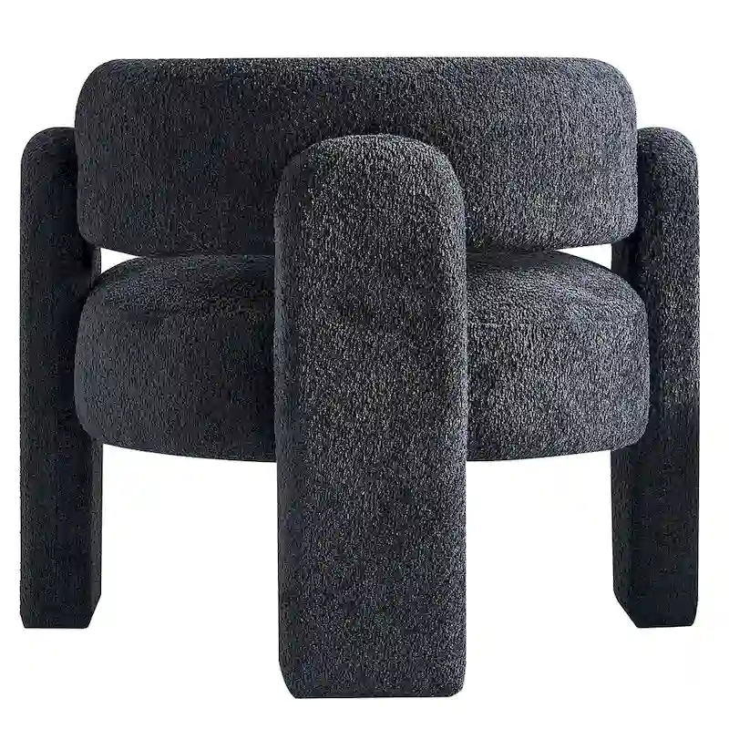 Boucle Upholstery Accent Chair
