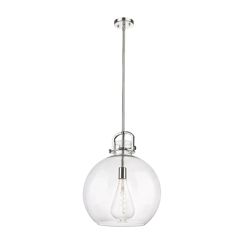 Innovations Lighting Newton Sphere - 1 Light 16  Stem Hung Pendant