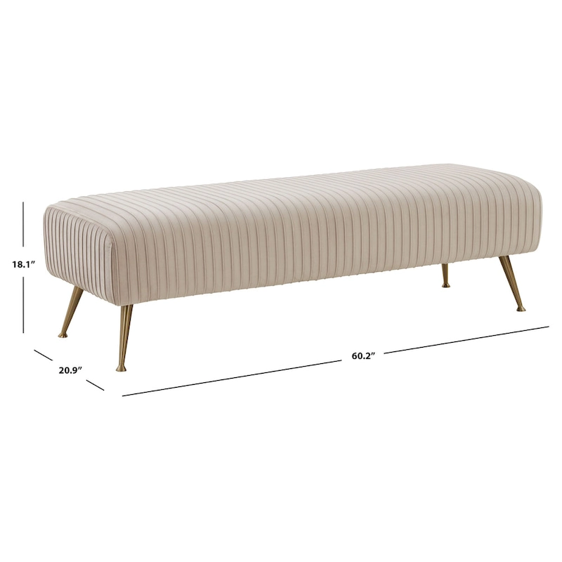 SAFAVIEH Couture Jeanmarie Bench - 60Wx21Dx18H