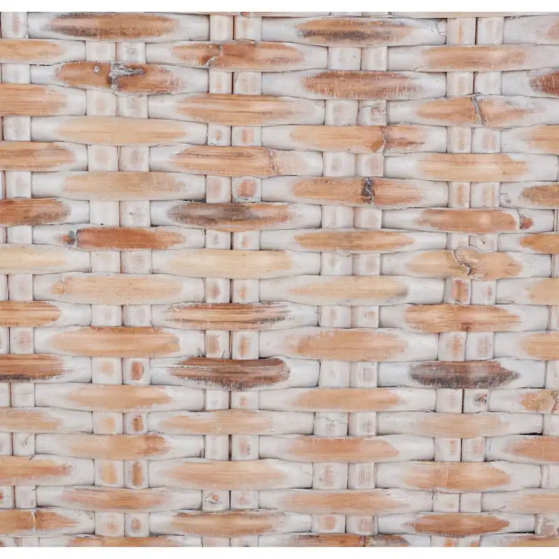 SAFAVIEH Caron Washed Natural Wicker Bench - 41 W x 28 D x 12 H - 41Wx28Dx12H