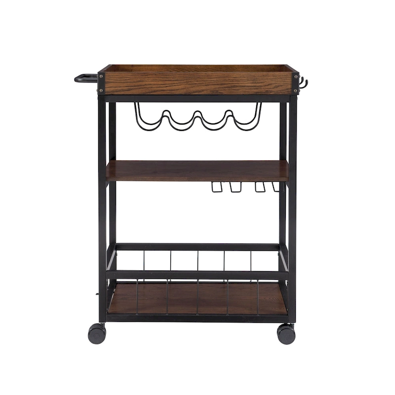 Wheeler Industrial Kitchen & Wine Cart