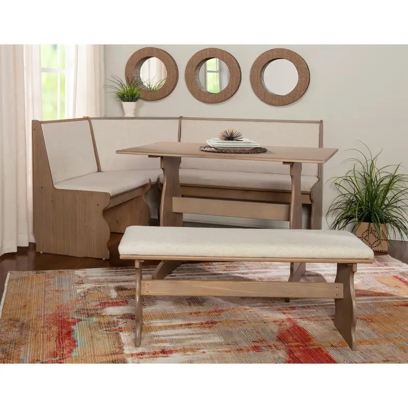 Breakfast Nook 3-piece Dining Set