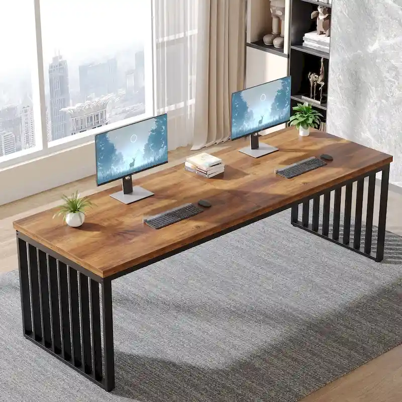78.74-inch Two Person Computer Desk for Home Office