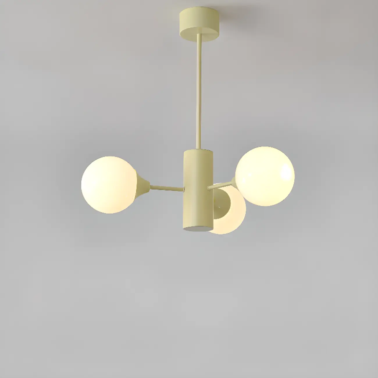 8-Light Modern Glass Globe Chandelier with Adjustable Design