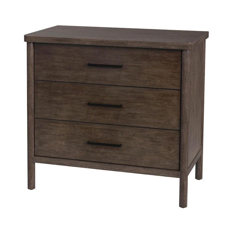 Lennon 3 Drawer Rounded Leg Wood Dresser