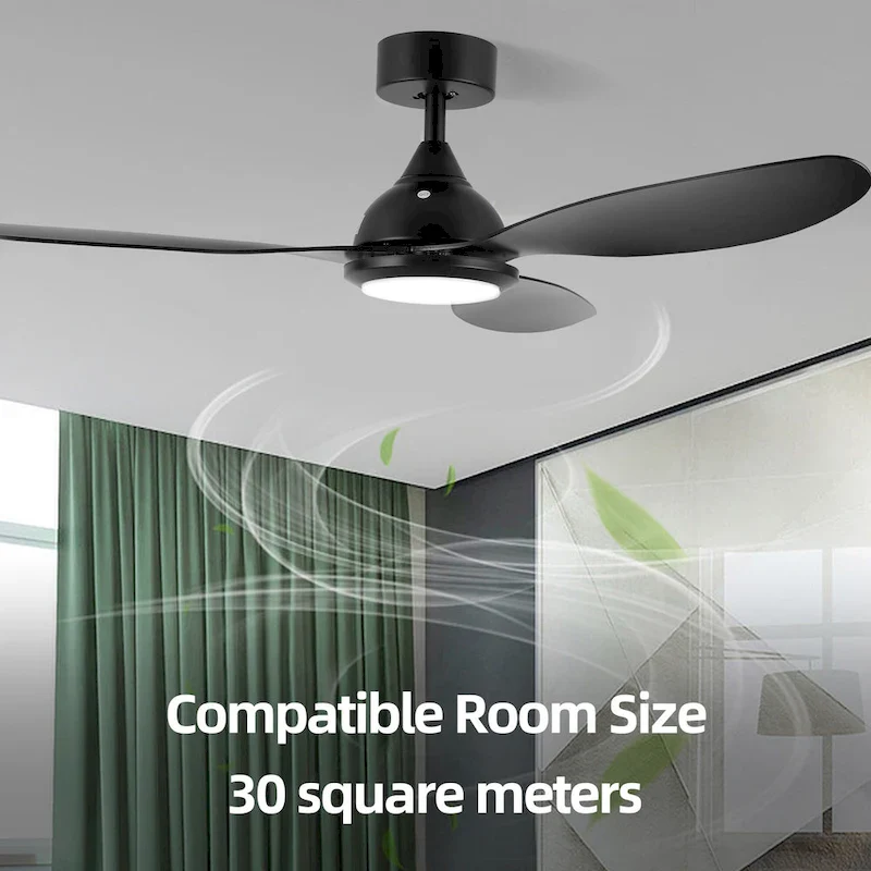 OVIOS Elegant 52-inch 2-in-1 Ceiling Fan Light with Remote Control