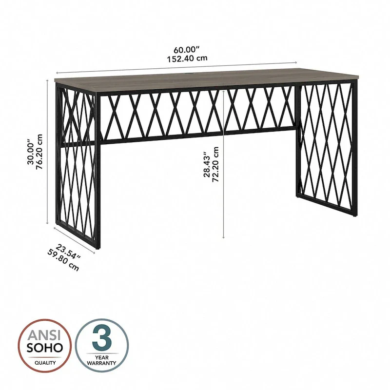 City Park 60W Industrial Writing Desk Home