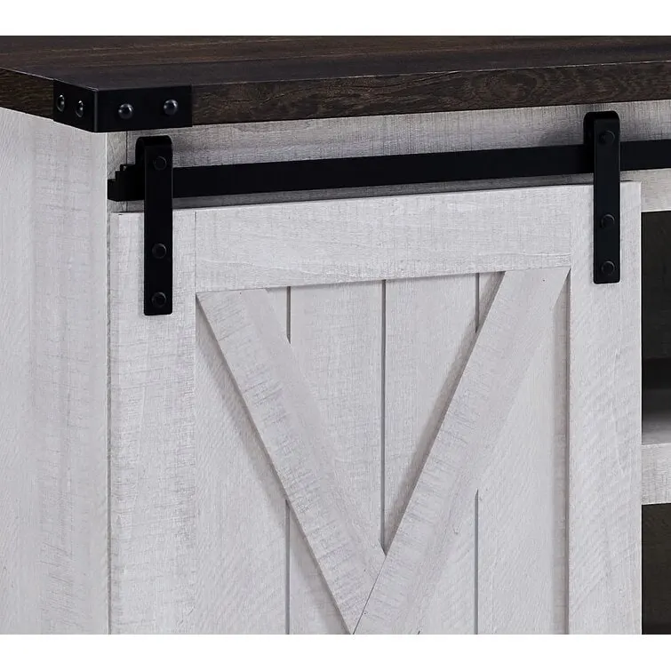 Wood Media Console TV Stand Entertainment Center