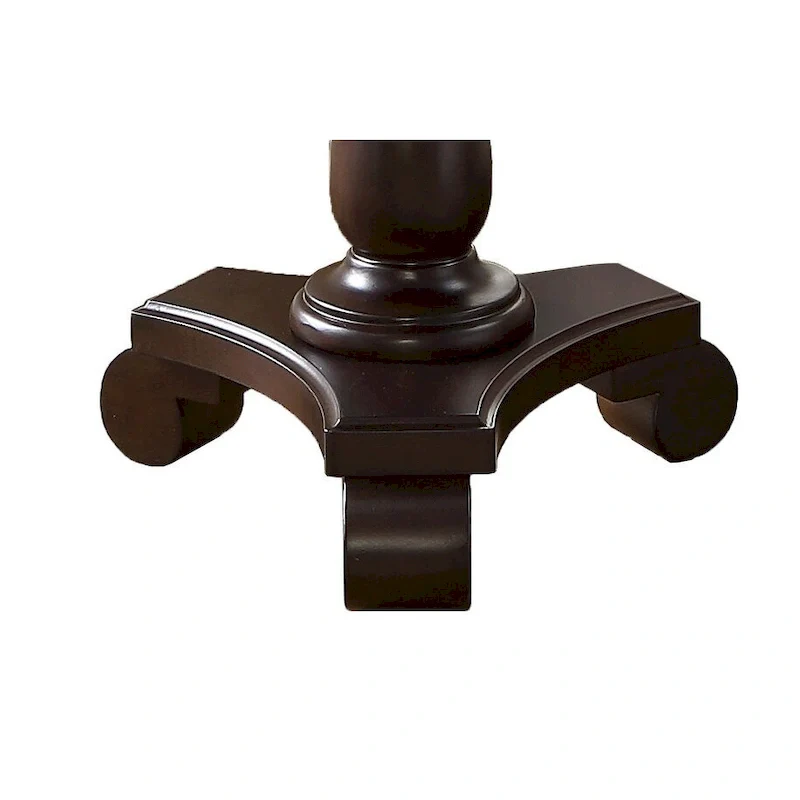 Round Wood Pedestal Side Table